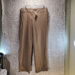 Travelers Collection by Chico’s Women’s Welt Pocket Pants Brown Sz 1.5 NWT